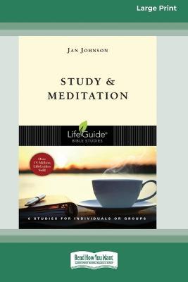 Study and Meditation (Large Print 16 Pt Edition) - Jan Johnson - cover