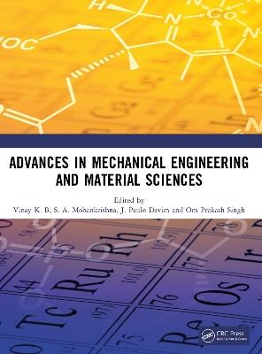Advances in Mechanical Engineering and Material Sciences - cover