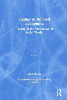 Studies in Applied Economics - Léon Walras - cover