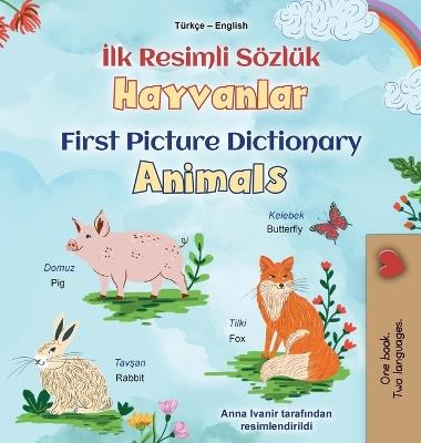 First Picture Dictionary - Animals (Turkish English Bilingual Children's Book) - Kidkiddos Books - cover