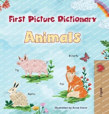 First Picture Dictionary - Animals: English Edition - Kidkiddos Books - cover