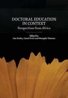 Doctoral education in context: Perspectives from Africa - cover