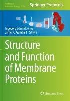 Structure and Function of Membrane Proteins - cover