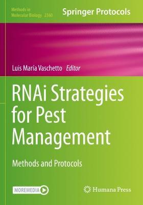 RNAi Strategies for Pest Management: Methods and Protocols - cover