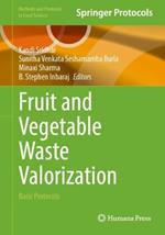 Fruit and Vegetable Waste Valorization: Basic Protocols