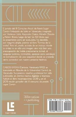 Formas de la aridez (draft) - Carlos Katan - cover