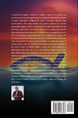 Committed to Kingdom Living: Keeping Your Hand to the Plow - Ronald C Session - cover