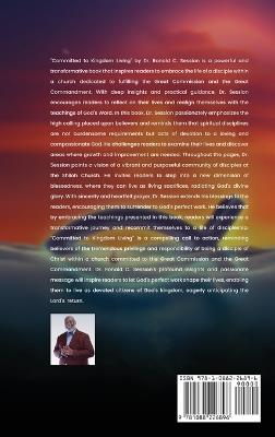 Committed to Kingdom Living: Keeping Your Hand to the Plow - Ronald C Session - cover