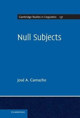 Null Subjects - José A. Camacho - cover