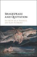 Shakespeare and Quotation - cover