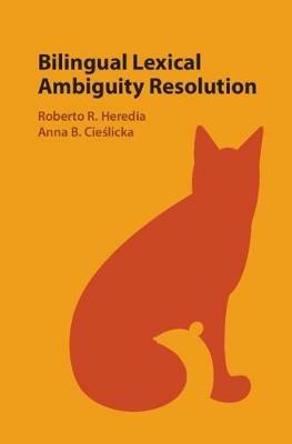 Bilingual Lexical Ambiguity Resolution - cover