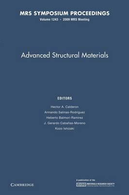 Advanced Structural Materials: Volume 1243 - cover