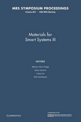 Materials for Smart Systems III: Volume 604 - cover
