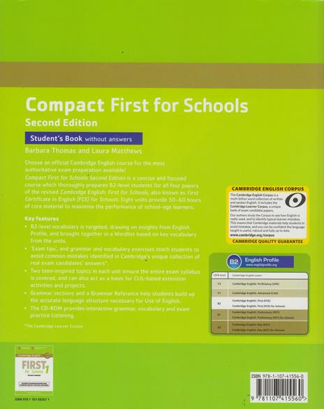  Compact first for schools. Student's book-Workbook. Without answers - 2