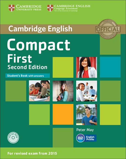 Compact First Student's Book with Answers with CD-ROM - Peter May - cover