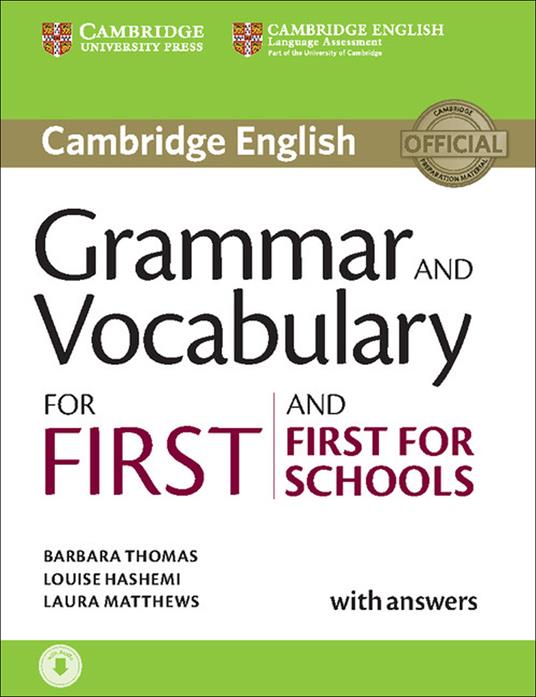  Cambridge grammar for first certificate. With answers. Con CD Audio. Con espansione online