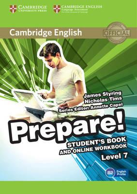 Cambridge English Prepare! Level 7 Student's Book and Online Workbook - James Styring,Nicholas Tims,David McKeegan - cover