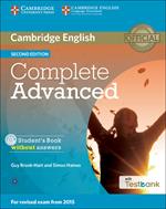 Complete Advanced. Student's Book without answers. Con CD-ROM