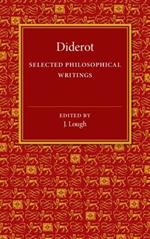 Diderot: Selected Philosophical Writings