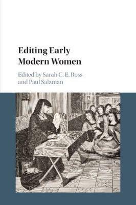 Editing Early Modern Women - cover