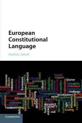 European Constitutional Language - Andras Jakab - cover