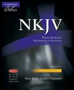 NKJV Aquila Wide Margin Reference Bible, Black Calf Split Leather, Red-letter Text, NK744:XRM