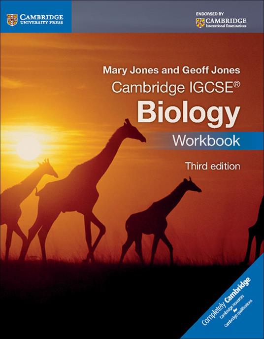 Cambridge IGCSE® Biology Workbook - Mary Jones,Geoff Jones - cover
