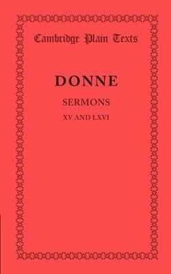 Sermons XV and LXVI - John Donne - cover
