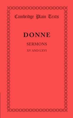 Sermons XV and LXVI - John Donne - cover