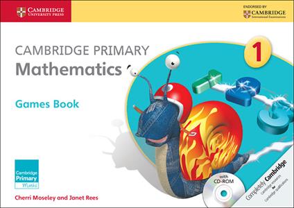 Cambridge Primary Mathematics Stage 1 Games Book with CD-ROM - Cherri Moseley,Janet Rees - cover