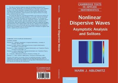 Nonlinear Dispersive Waves: Asymptotic Analysis and Solitons - Mark J. Ablowitz - cover