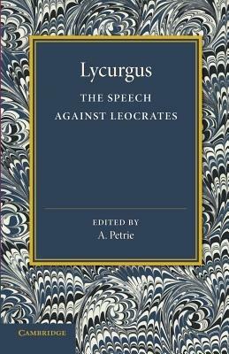 The Speech against Leocrates - Lycurgus - cover