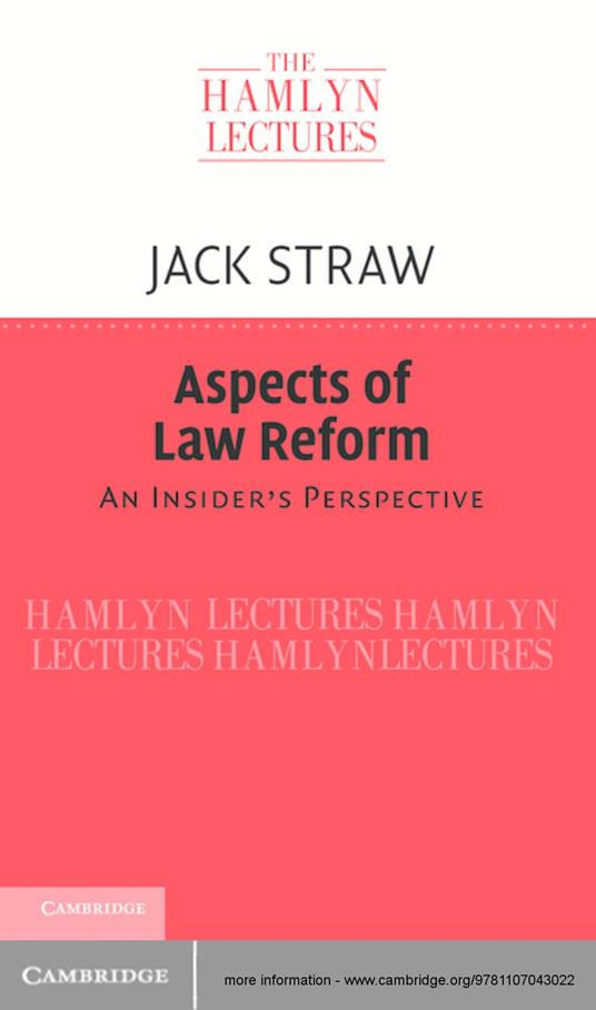 Aspects of Law Reform