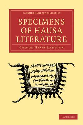 Specimens of Hausa Literature - Charles Henry Robinson - cover