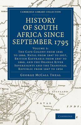 History of South Africa since September 1795 - George McCall Theal - cover