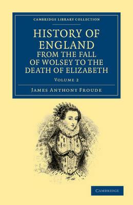 History of England from the Fall of Wolsey to the Death of Elizabeth - James Anthony Froude - cover