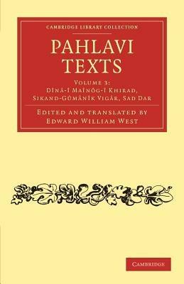 Pahlavi Texts - cover