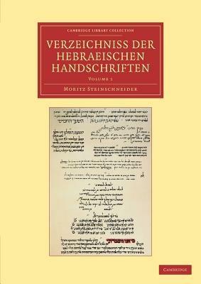 Verzeichniss der Hebraischen Handschriften - Moritz Steinschneider - cover