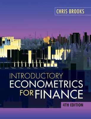 Introductory Econometrics for Finance - Chris Brooks - cover