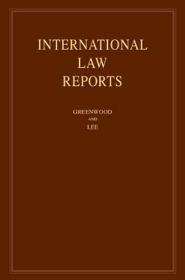 International Law Reports: Volume 193 - cover