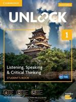 Unlock Level 1 Listening, Speaking & Critical Thinking Student's Book, Mob App and Online Workbook w/ Downloadable Audio and Video