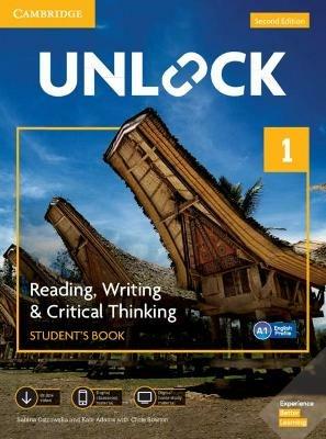 Unlock Level 1 Reading, Writing, & Critical Thinking Student's Book, Mob App and Online Workbook w/ Downloadable Video - Sabina Ostrowska,Kate Adams - cover