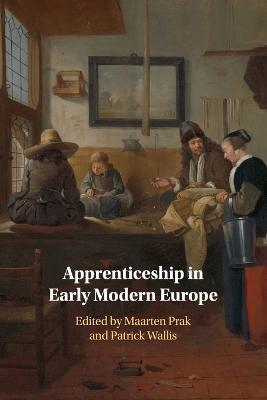 Apprenticeship in Early Modern Europe - cover