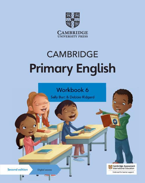 Cambridge Primary English Workbook 6 with Digital Access (1 Year) - Sally Burt,Debbie Ridgard - cover