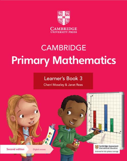 Cambridge Primary Mathematics Learner's Book 3 with Digital Access (1 Year) - Cherri Moseley,Janet Rees - cover