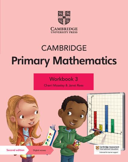 Cambridge Primary Mathematics Workbook 3 with Digital Access (1 Year) - Cherri Moseley,Janet Rees - cover
