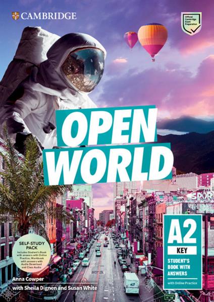 Open World Key Self Study Pack (SB w Answers w Online Practice and WB w Answers w Audio Download and Class Audio) - Anna Cowper - cover