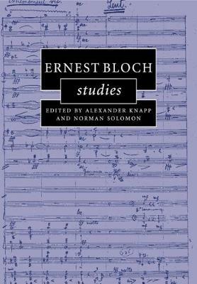 Ernest Bloch Studies - cover