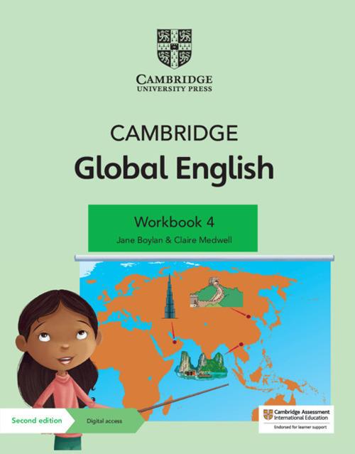 Cambridge Global English Workbook 4 with Digital Access (1 Year): for Cambridge Primary English as a Second Language - Jane Boylan,Claire Medwell - cover