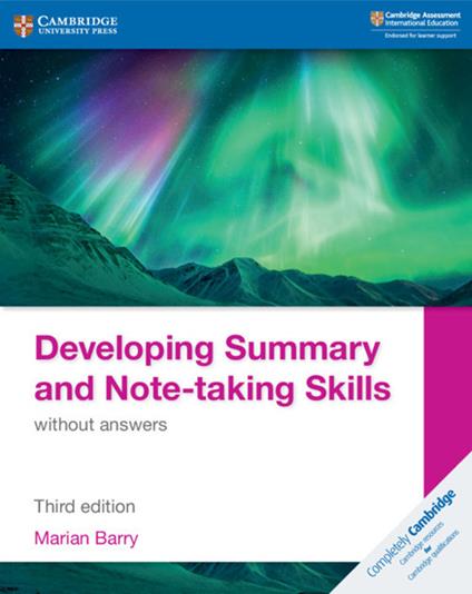 Developing Summary and Note-taking Skills without answers - Marian Barry - cover